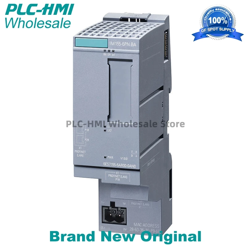 6ES7155-6AR00-0AN0 6ES71556AR000AN0 SIMATIC ET 200SP, PROFINET interface module IM 155-6PN Basic Original Brand New