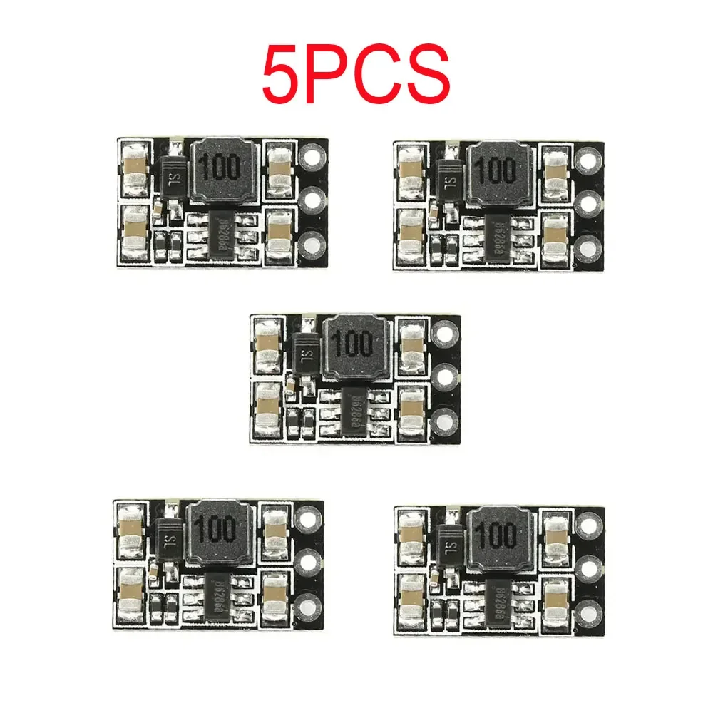 New DC-DC 3.7V To 5V Step Up Voltage Booster Regulator Micro Power Module for 1S Brushed FPV Tinywhoop Drones DIY RC Parts 5PCS