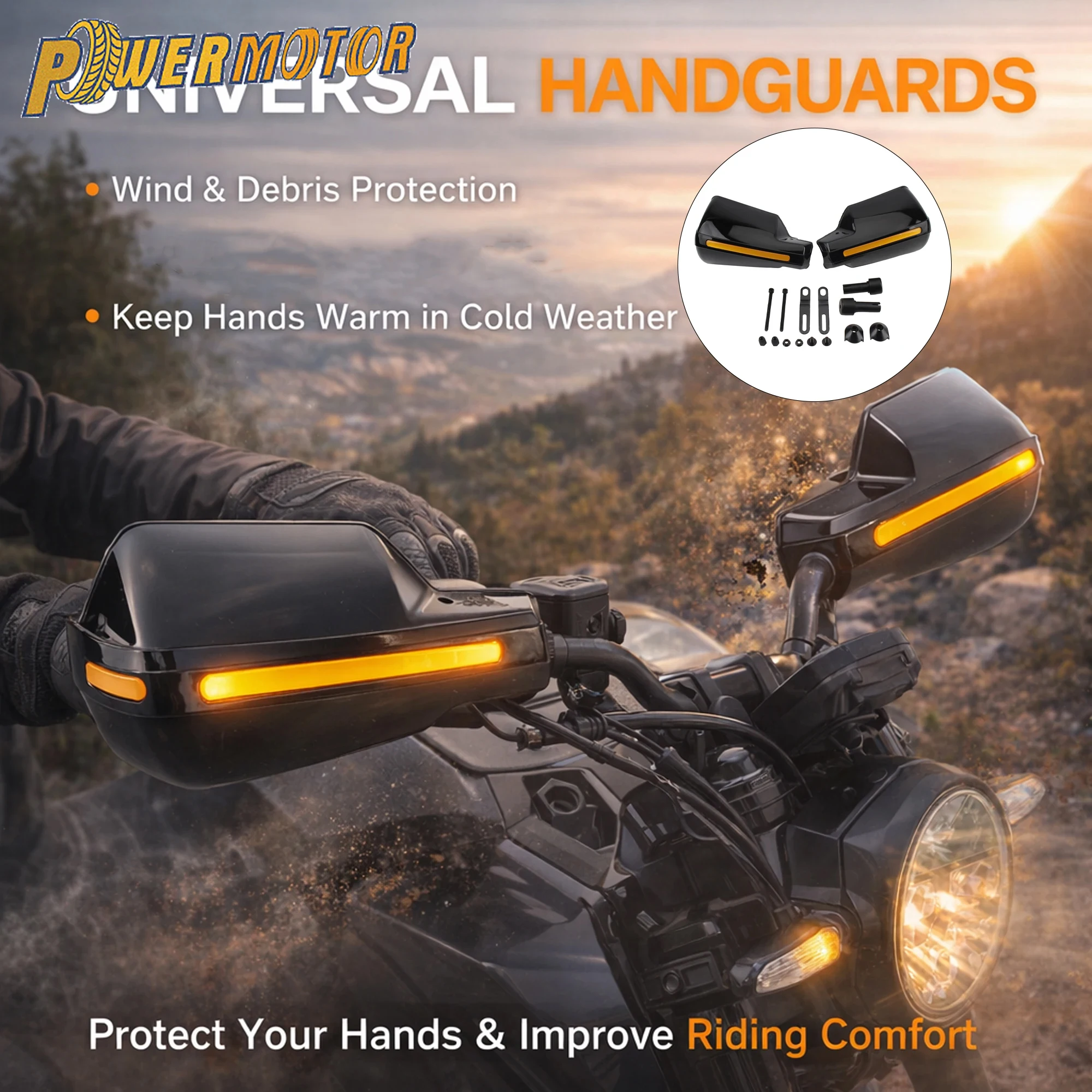 Motorrad Lenker Schutz Schild Handprotektoren Universal Motorrad Zubehör Schutz Getriebe Winddicht Griff Handschutz