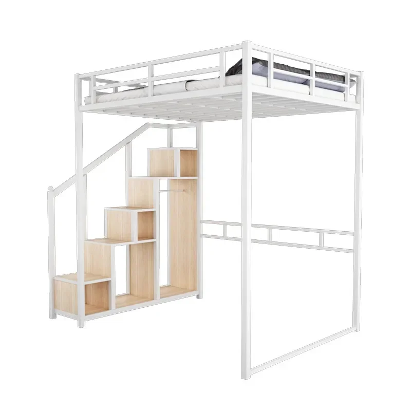 

2026 Bedroom furniture Bunk Bed Commercial Steel Double Decker Loft Bunk Bed for Adults and Students Metal Beds