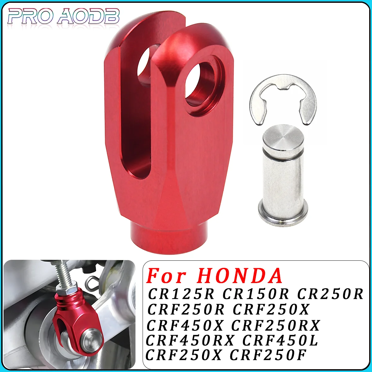 

Motorcycle CNC Rear Brake Clevis For HONDA CR125 150 250 CRF250R 250X 450R 450X 250RX 450RX 250F 450L 2002-2022 Dirt Bike