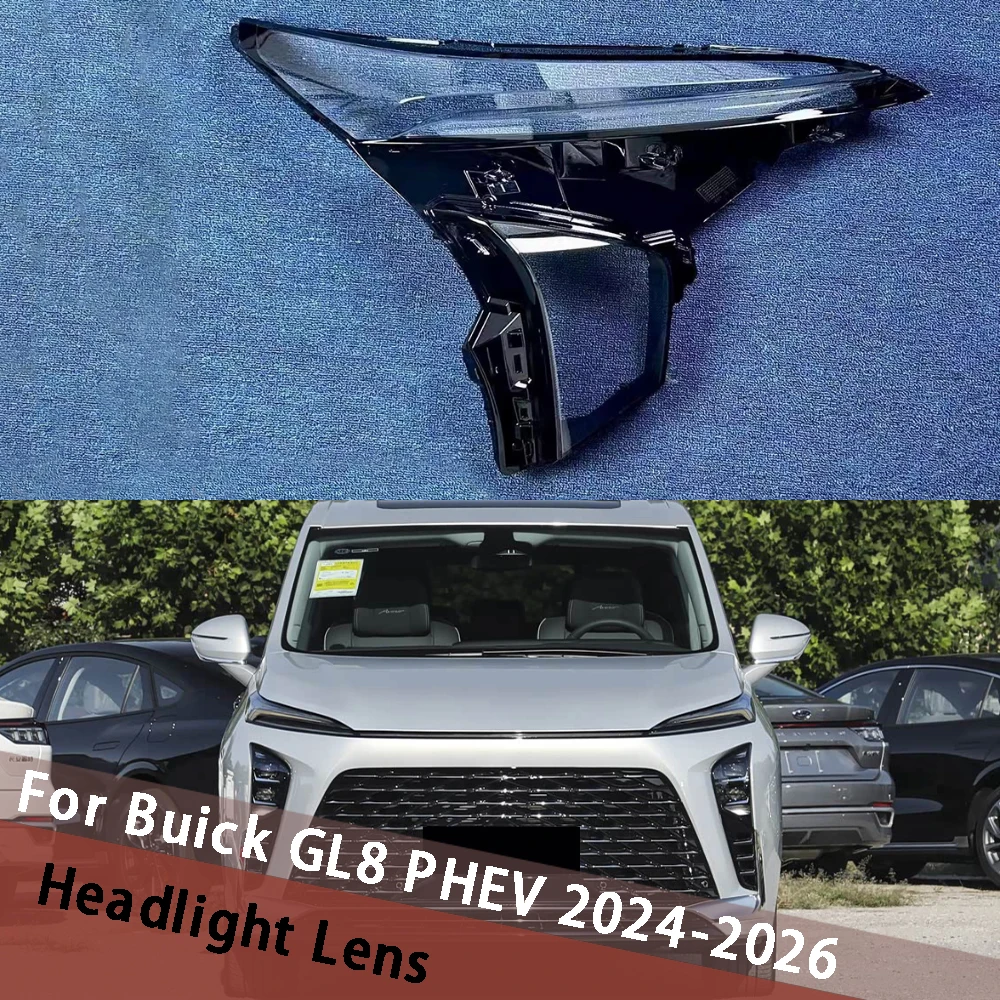 

For Buick GL8 PHEV 2024 2025 2026 Vehicle Accessories Front Lamp Glass Lamp Shell Car Front Headlight Lens Cover Light Shell