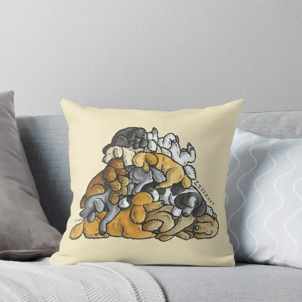 

Sleeping pile of Poodle dogs Throw Pillow Covers For Sofas Luxury Pillow Case christmas supplies luxury sofa pillows pillow