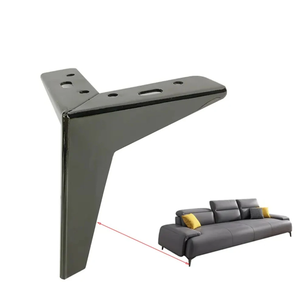 Modern Luxury Metal Iron Sofa Legs Bed Feet Furniture Couch Leg Cabinet Sofa Legs Y Shape Diamond Triangle Metal Cabinet Leg