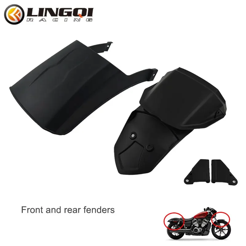 DARK FLAG 500 Front Rear Fender Mudguard Mud Guard Plastic Fairing Kit Wheel Cover For BENDA Protection Motorcycle Accessories