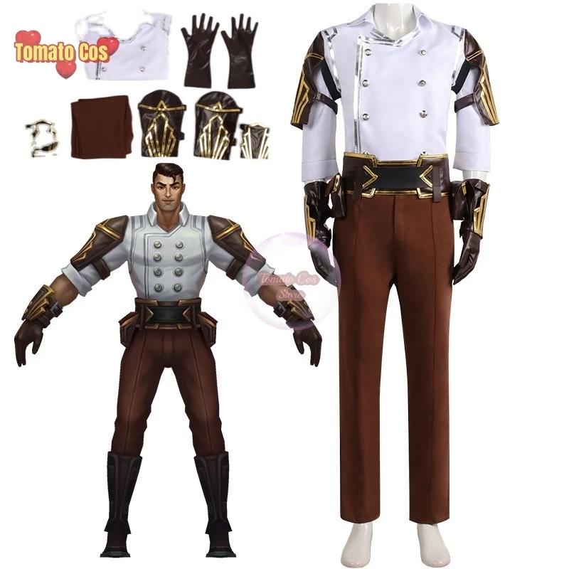 Arcane cosplay Jayce costume LOL Arcane 2 for Adult Fantasia Halloween Carnival Roleplay Disguise Suit anime party cosplay