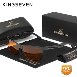 KINGSEVEN Blue Blocking Glasses Men/Women High Quality Aluminum Computer Anti-Blue Ray Students Transparent Lens Eyeglasses