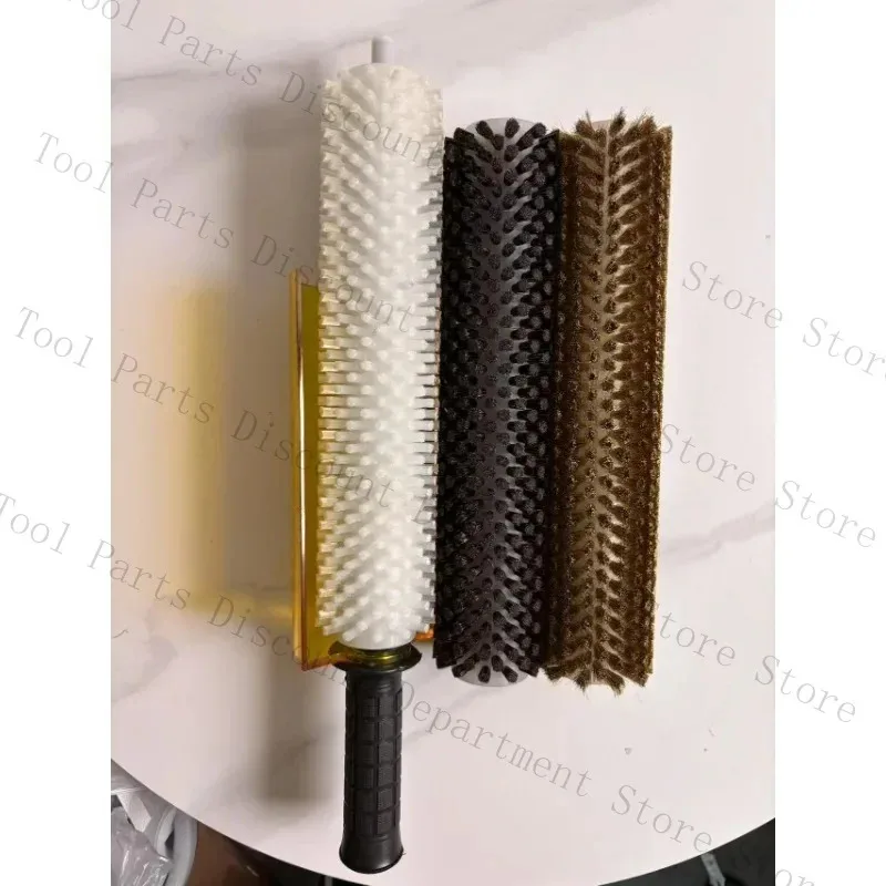 30CM Nylon/ Horse Hair //Copper Wire Set Snowboard Waxing Roller Ski Roto Brush