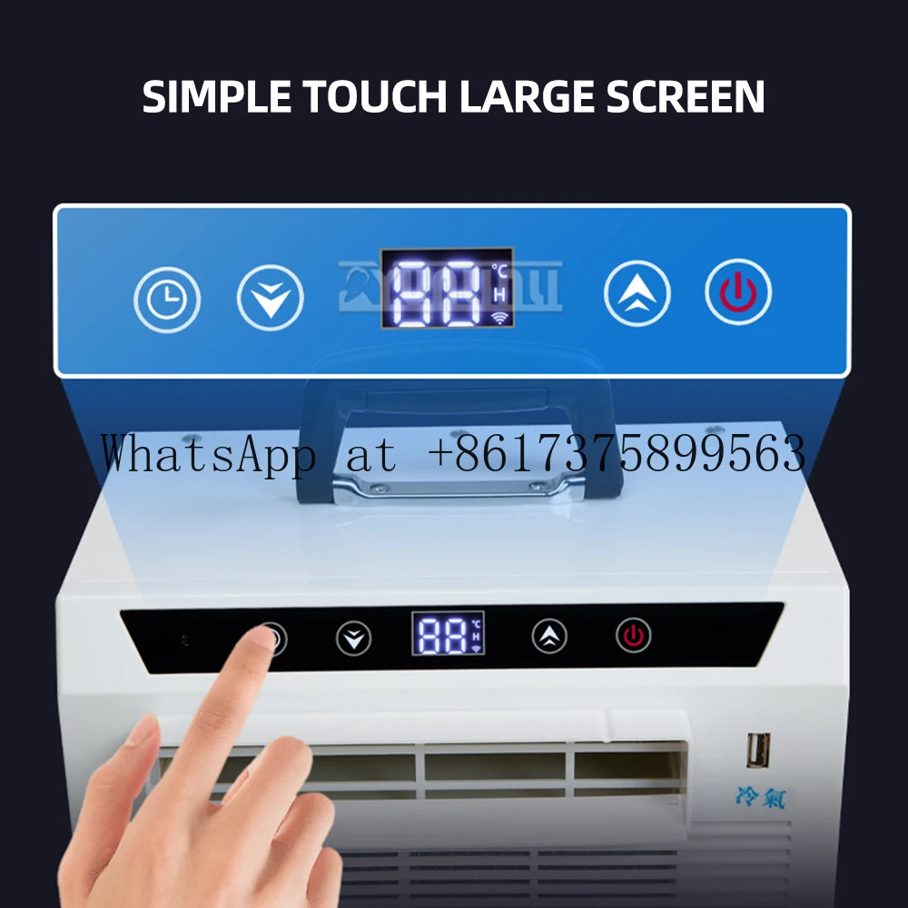 3000BTU Split Portable Mobile Air Conditioner Remote Control Car Mini Cooling Unit