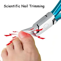 Professional Nail Clipper Cuticle Nippers For Paronychia Stainless Steel Nail Cutters Ingrown Toenail Scissors Manicure Tool