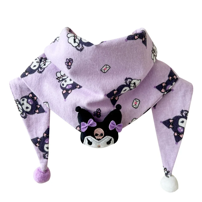 Miniso 어린이 스카프 가을, 겨울 새 아기 아기 삼각형 스카프 남자와 여자 목 커버 아기 방풍 따뜻한 목도리 스카프