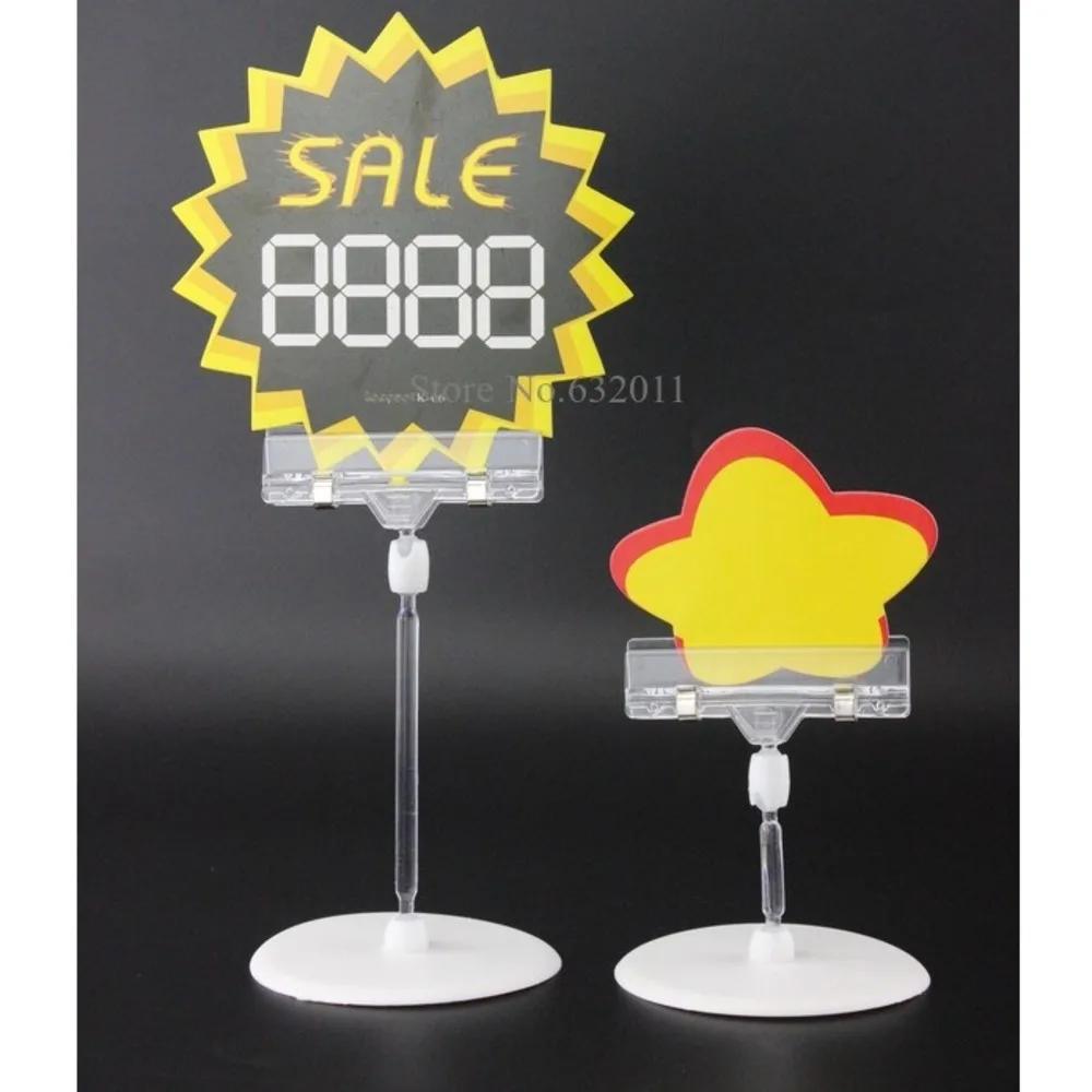 Pop Advertising Tag Clip Office Desk Sign Name Card Clip Price Label Holder Stand Table Top Memo Note Picture Photo Clip