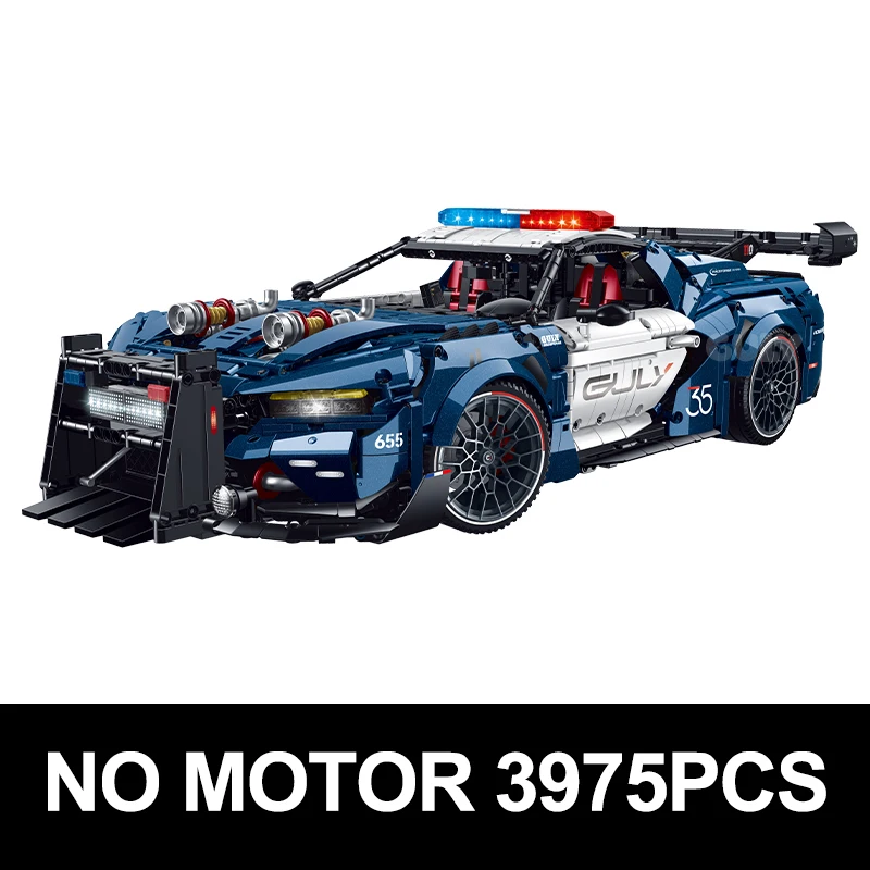GULY 10655 MOC Limited Edition Politieauto Bouwstenen Hypercar Model Bricks Puzzel Montage DIY Speelgoed Chrismas Geschenken Kinderen