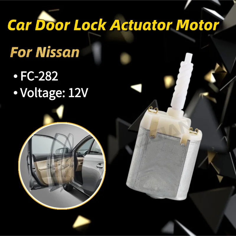 

AZGIANT Quiet Operation Car Central Control Motor for 1993-2002 Nissan March K11 Door Lock Actuator FC-282 High-Speed DC 12V