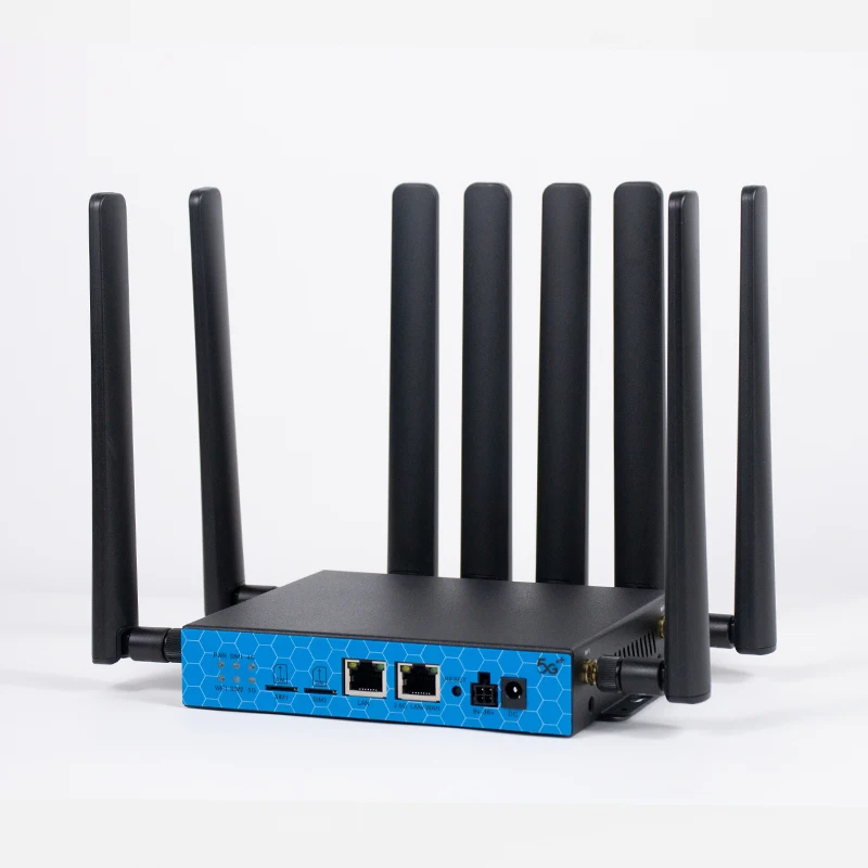 High speed 3000Mbps 5g wifi6 router dual SIM card Automatic switching dual band industrial 5g router