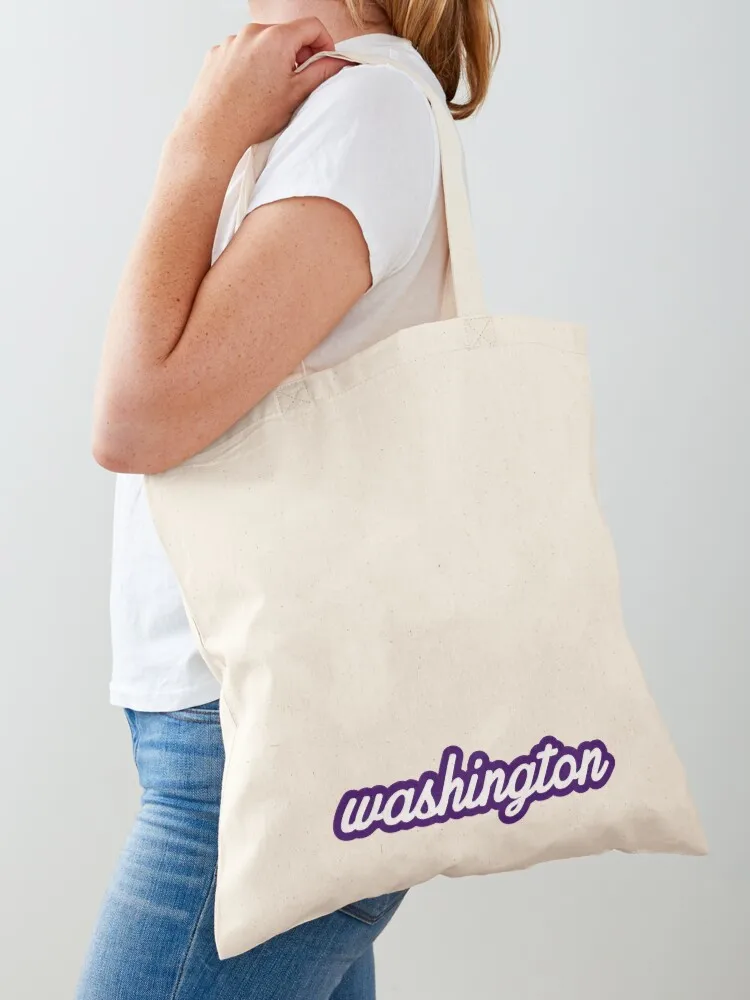 

Washington - Purple Tote Bag supermarket folding bag Shopping bags custom tote bag Women bags