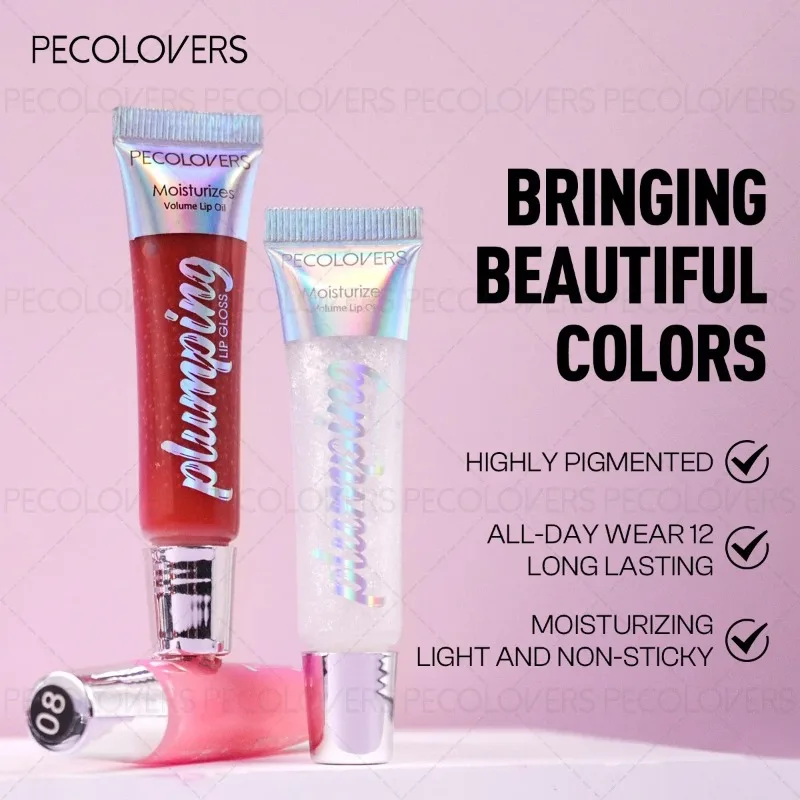 Moisturizing Lip Gloss with Shimmer, Nourishing Effect & Long-Lasting, Hydrating Liquid Lip Shine Oil, All Skin Types Compatible