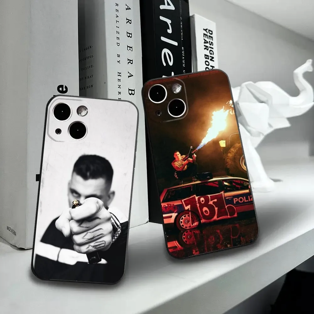 187 Strassenbande GZUZ Phone Case For iPhone16,15,14,13,12 Mini 11 Pro XR,X,XS,MAX 7,8 Plus Silicone Cover Soft Black