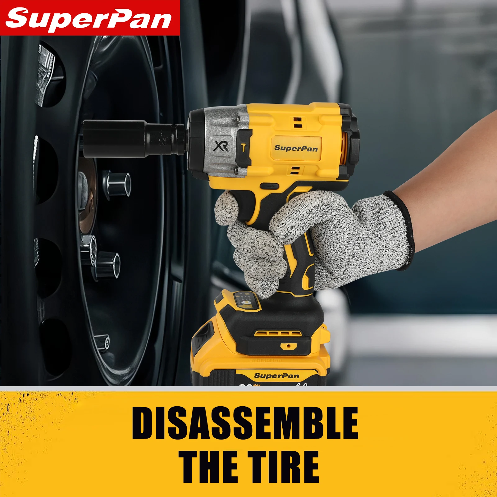 ประแจบลัชเลสไร้สาย SuperPan 20V ขนาด 1/2 นิ้ว รุ่น DCF922