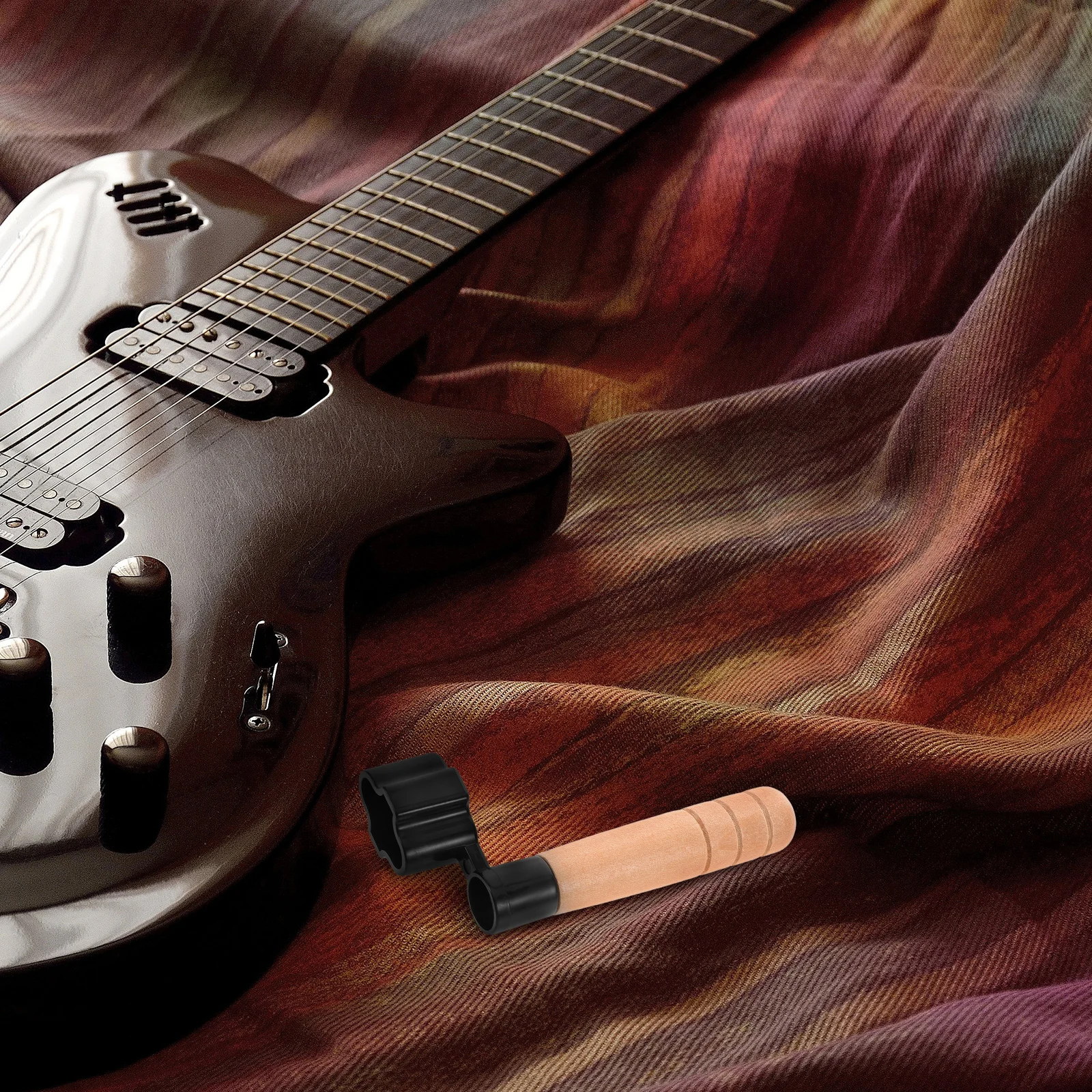 

Wood Handle String Winder Peg Winder Tool Lightweight Portable Durable Guitar Maintenance Accessory Universal Compatibility