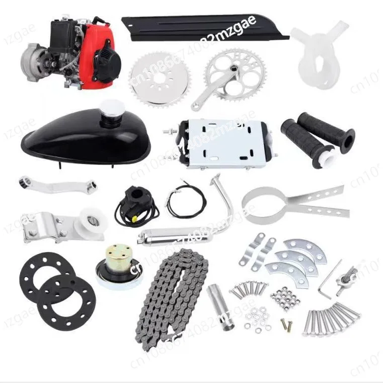 4-Stroke Bicycle Gas Engine Kit with Dual Chain Drive System for Motorized Bike Conversion