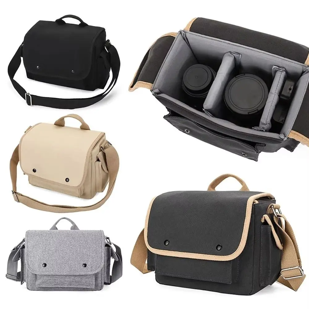 Multi-functional Digital DSLR Camera Bag Waterproof Padded Dividers Camera Storage Bag Adjustable Wear Resistant