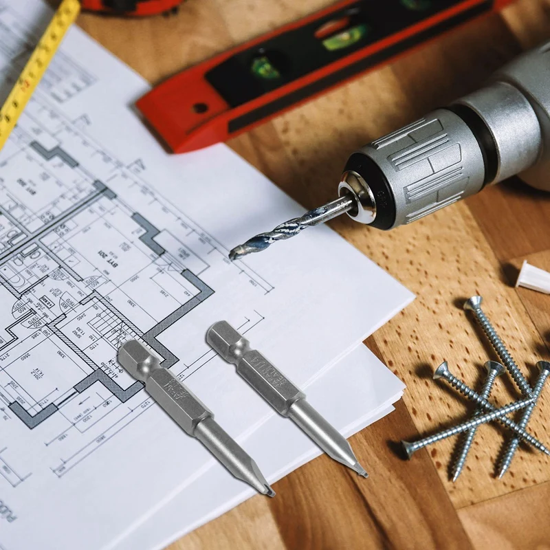 不正開封防止セキュリティビットセット、ドライバードリル、スクリュードライバービット、六角シャンク、磁気U字型、1/4 "ドライバービット、5個