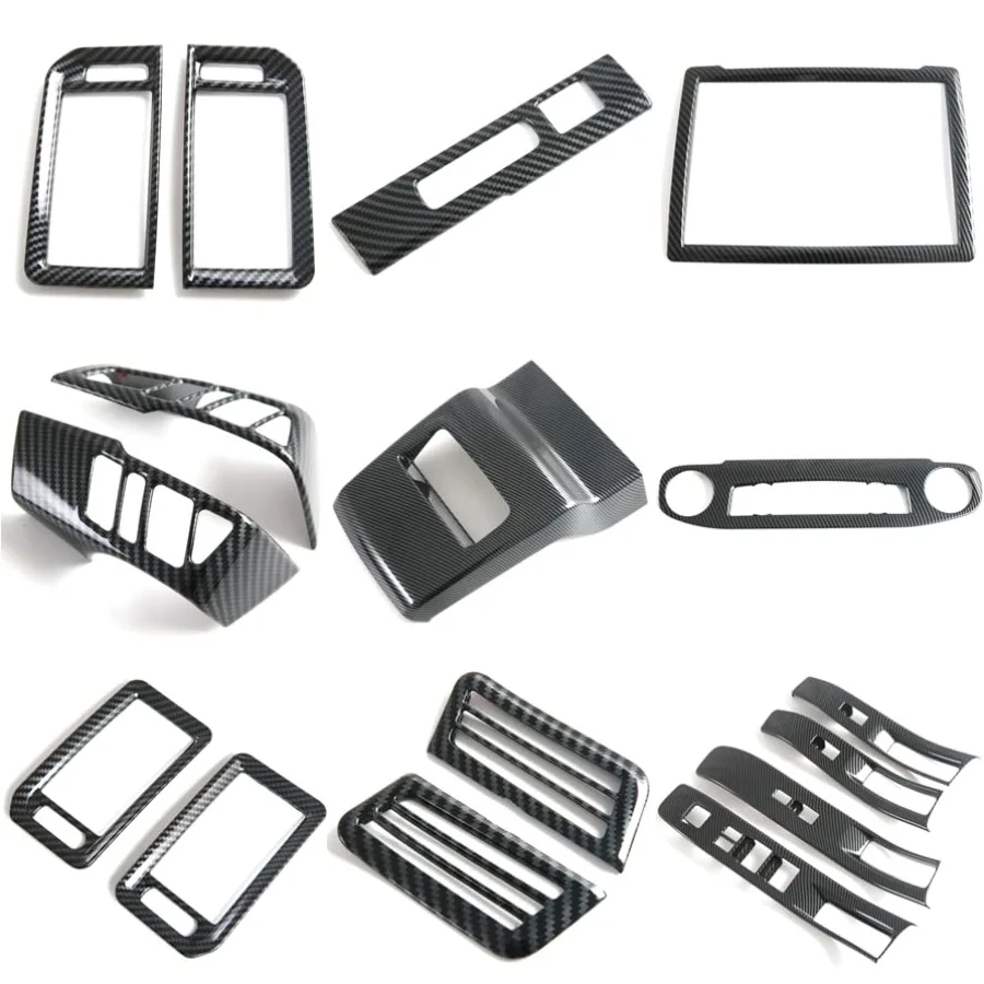 

Внутренний защитный молдинги из АБС-пластика для Nissan Frontier 2022-2024, автомобильные аксессуары, 16 шт., темно-серый, устойчивый к царапинам