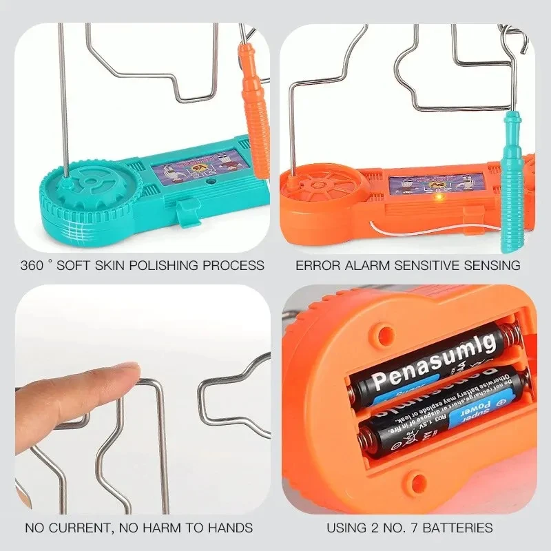 Elektryczny labirynt dotykowy Fire Line Impact - interaktywna układanka dla dzieci, kreatywny prezent dla dzieci, artefakt do treningu koncentracji, gra treningowa.