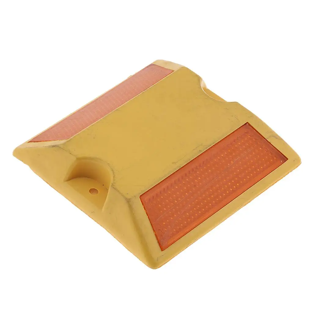 NEW Commercial Road Highway Pavement Marker Reflector - Two Side, Yellow