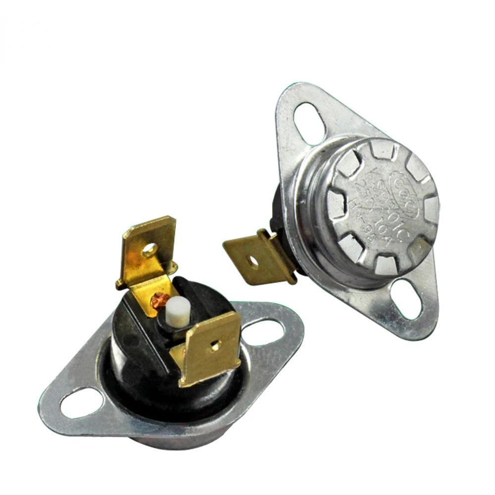 2 szt. KSD301 Przełącznik kontroli temperatury 10A 250V 95 ° C do dozownika podgrzewacza wody - termostat z resetem ręcznym