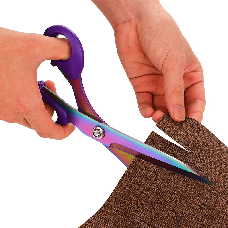 Tailor Scissors Fabric Cutter Laser Titanium Shears Cross-stitch Embroidery Needlework Scissors Dressmaker Scissors Sewing Tools