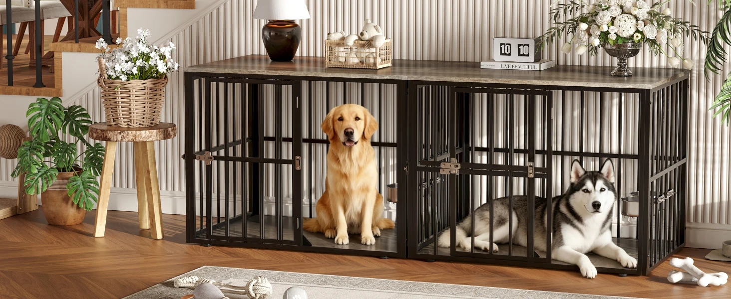 Dog crate furniture