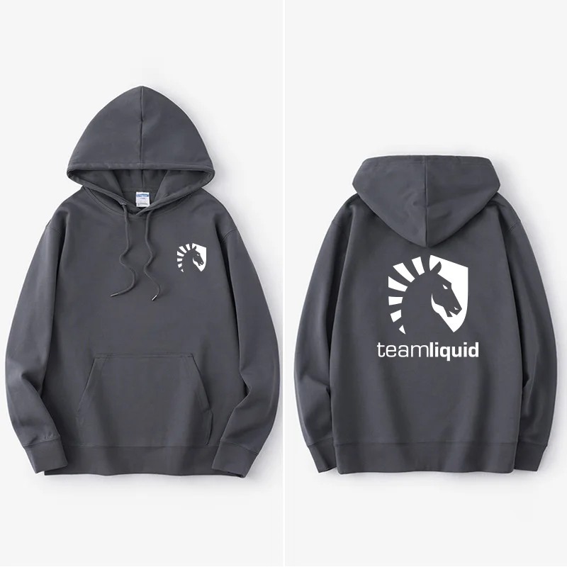 

T Liquid Hoodie Sweatirt ex Loose Fit Couple's Casual Comfortable Cotton Long Sve Printed Streetwear