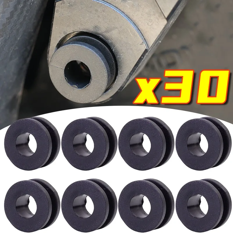10-30PCS  Motorcycle Side Cover Rubber Grommet Gasket Fairing Body Panel Protection Pad for Yamaha Honda Motor Repair Washer