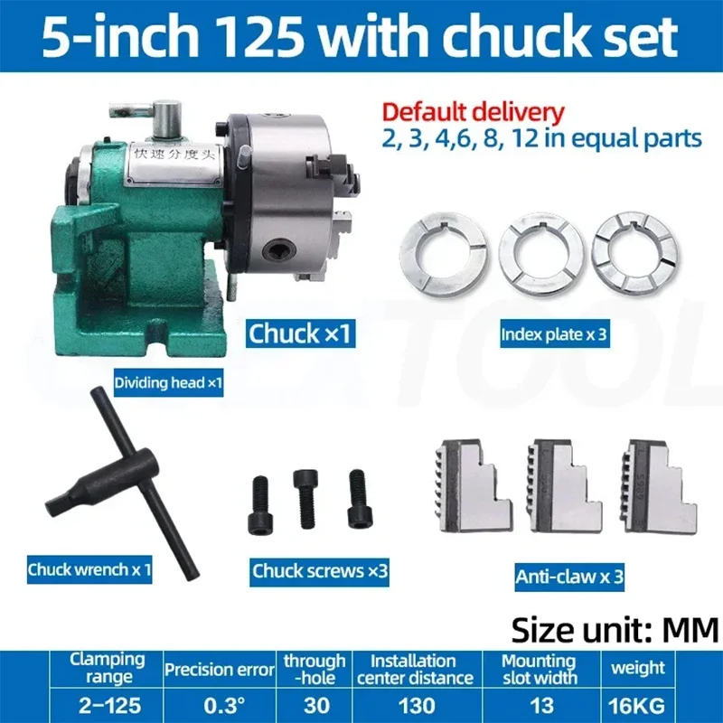 

5 Inch Simple Quick Milling Machine With Equal Dividing Head Universal Drilling Machine With Dividing Chuck Drilling Table Drill