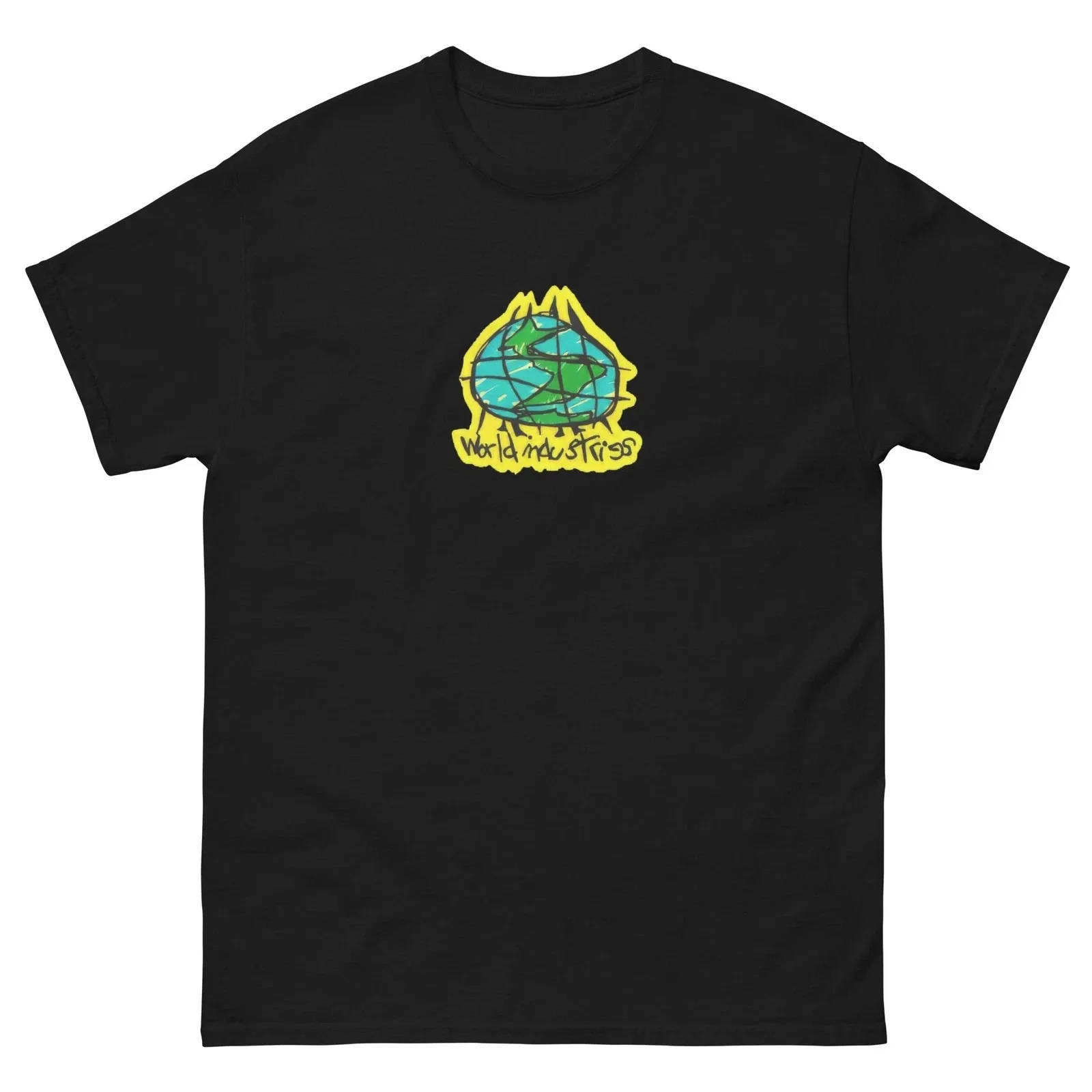 New World Industries OG 1990s Logo T-shirt Skateboarding Tee Graphic Printing High-end Luxury Unisex Style Both of Men and Women