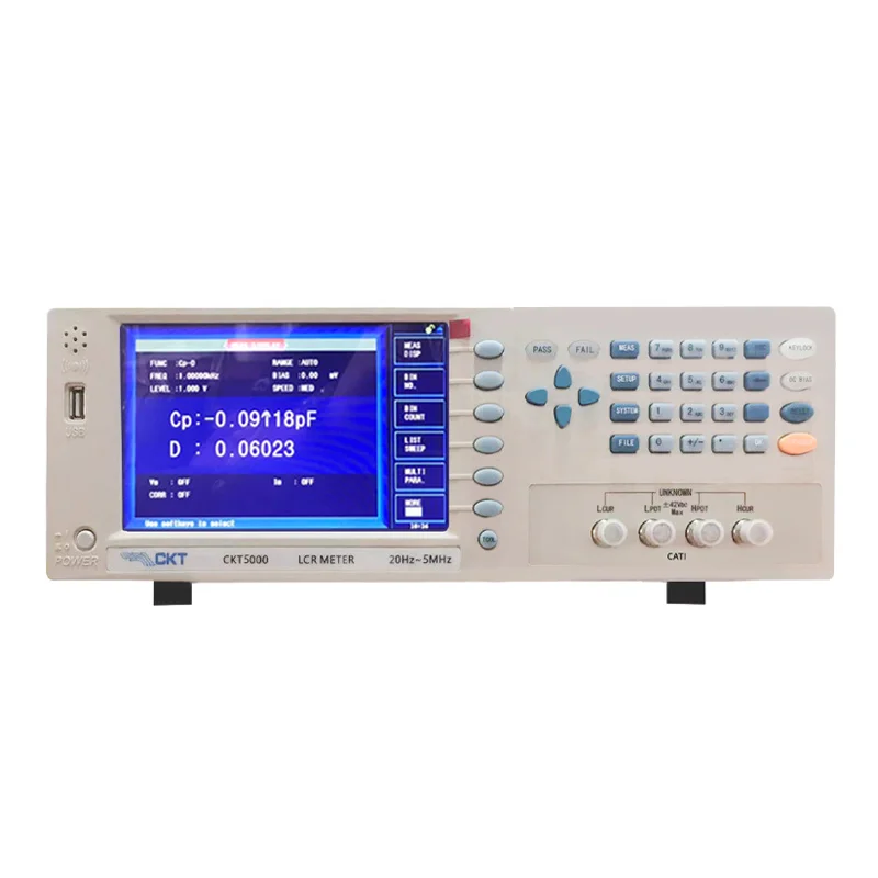 Chuangkai CKT500 Capacitance Impedance Measure Instrument Electric Component LCR Digital Bridge Meter Inductance 12Hz-500KHz