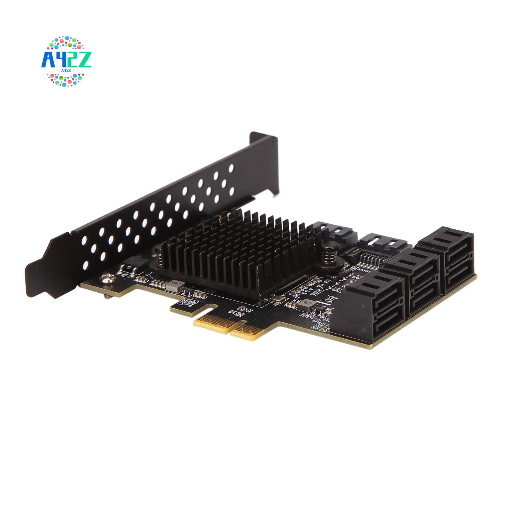 

Карта A42Z-PCIE SATA, 8 портов, карта SATA 3.0 Pcie 6 Гбит/с, карта расширения контроллера Pcie-SATA, Upport 8 устройств SATA 3.0