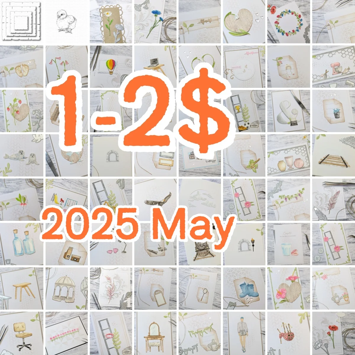 

1-2$ Mini Summer Collection Metal Cutting Dies DIY Decorating Scrapbook Paper Card Album Embossing Flower Folder Craft Cut Die
