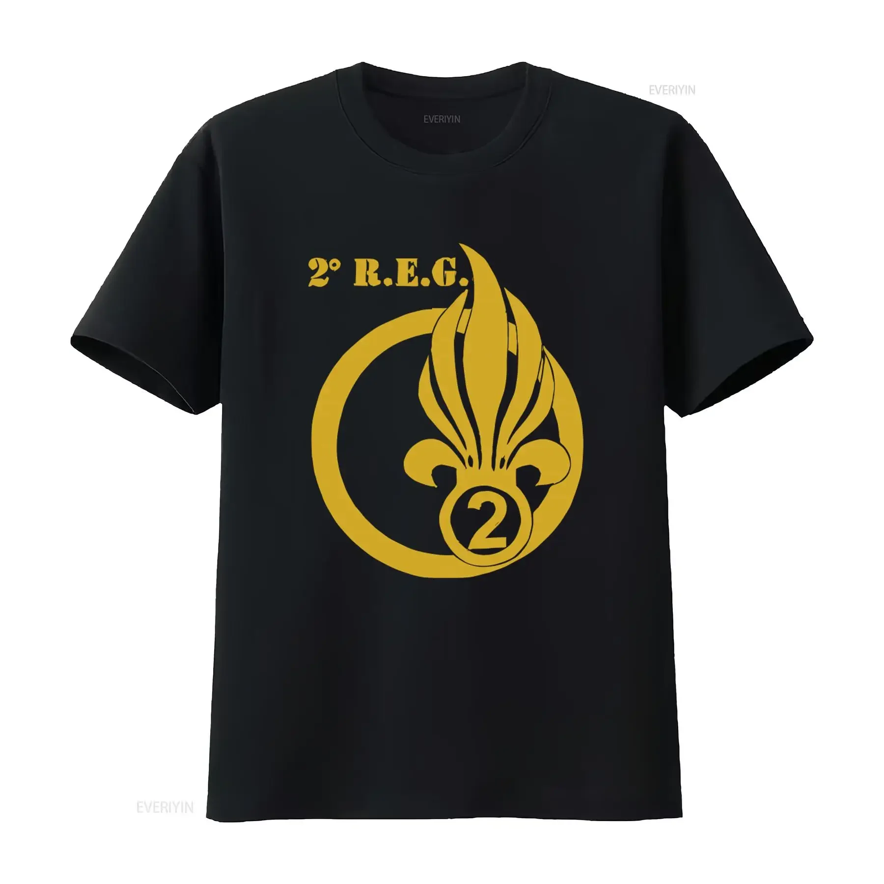 Camiseta Pioneer Badge Foreign Legion 2nd Regiment Genius 2 Reg 1479 para hombre, estilo vintage, informal, cómoda
