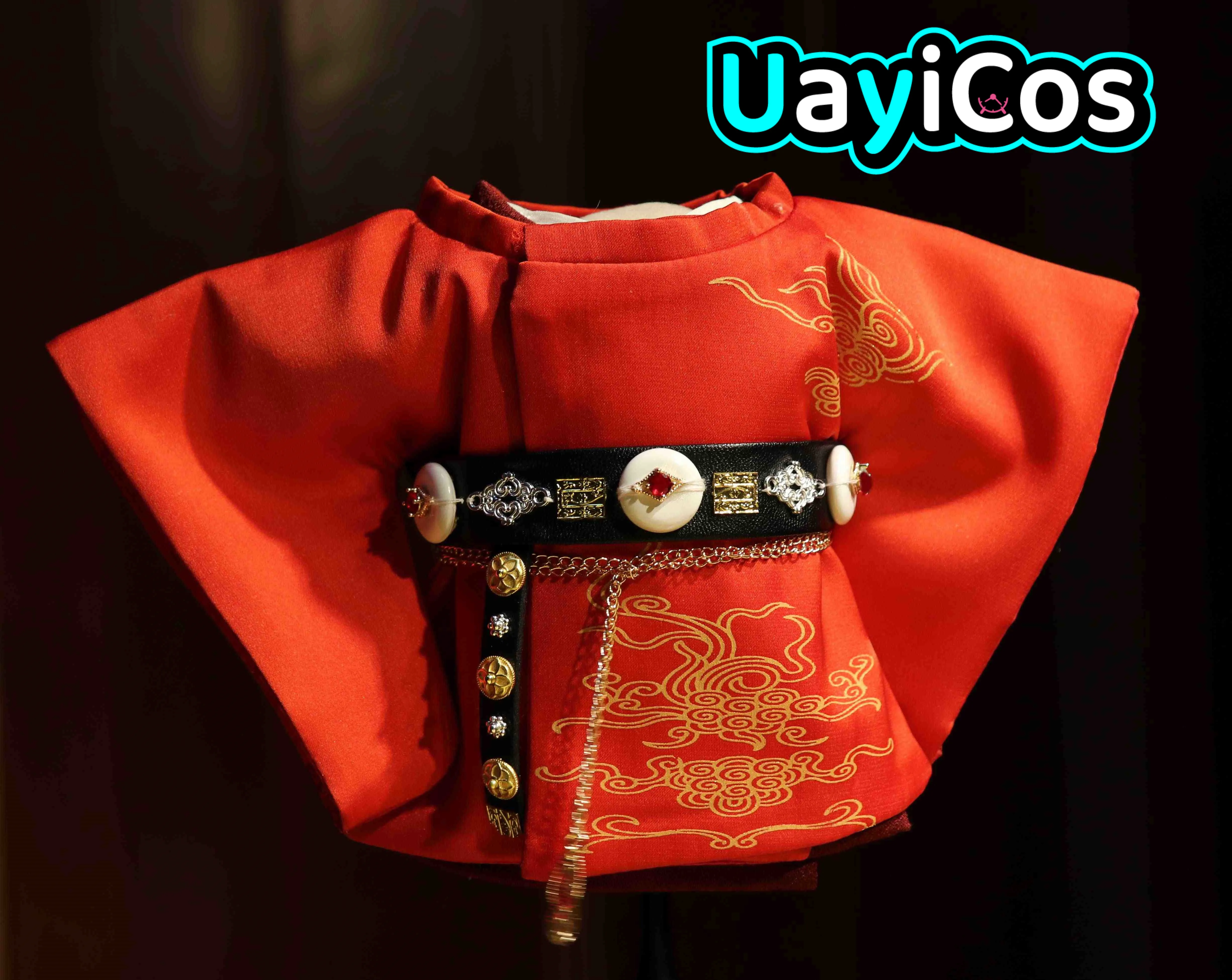 Ropa para muñecas de 20cm, disfraz rojo Hanfu antiguo Vintage, accesorios para muñecos de peluche, juguete de Anime para niños