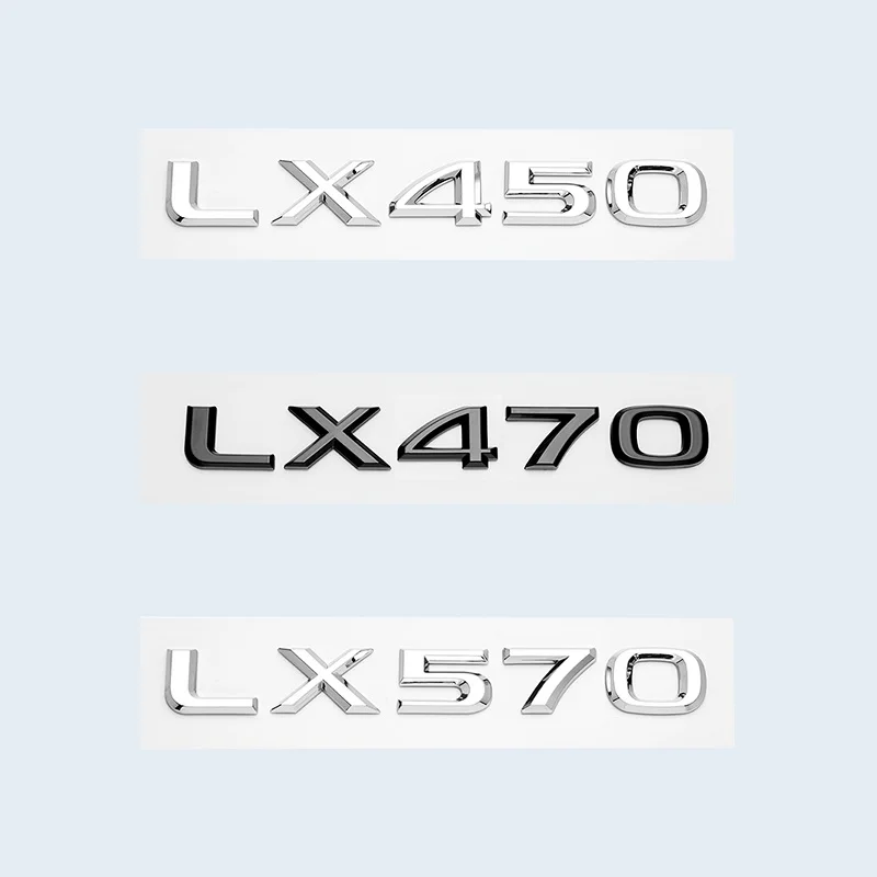 ABS буквы автомобиля задний багажник Стайлинг значок логотип наклейка для Lexus LX серии LX450 LX470 LX570 хромированная черная эмблема