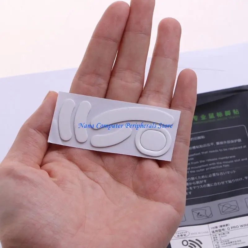 G 무선 마우스 스케이트를위한 F68C 1 세트 업그레이드 곡선 가장자리 마우스 피트