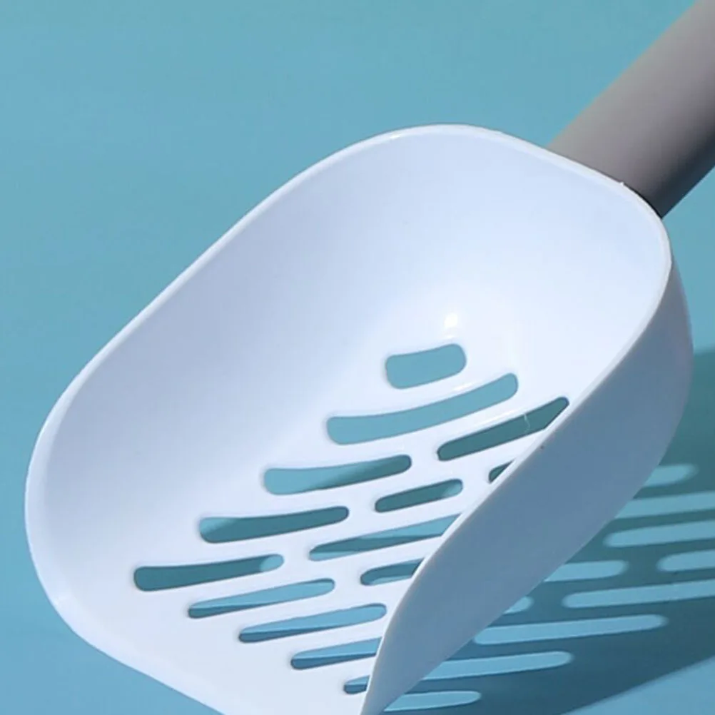 3 قطع من مغرفة فضلات القطط البلاستيكية خفيفة الوزن لمجرفة الحيوانات الأليفة وقبضة مريحة لتنظيف صندوق القمامة الفعال