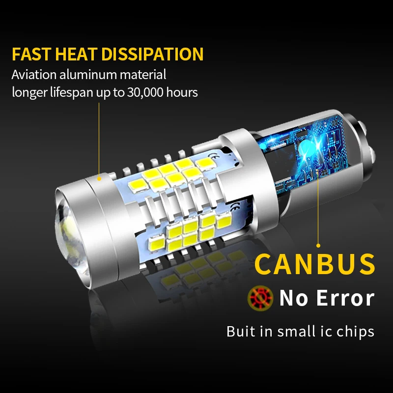 2pcs LED Daytime Running Light DRL Bulb Lamp Canbus P21/5W 1157 BAY15D For Citroen DS4 Peugeot RCZ 408 308 Renault Kangoo