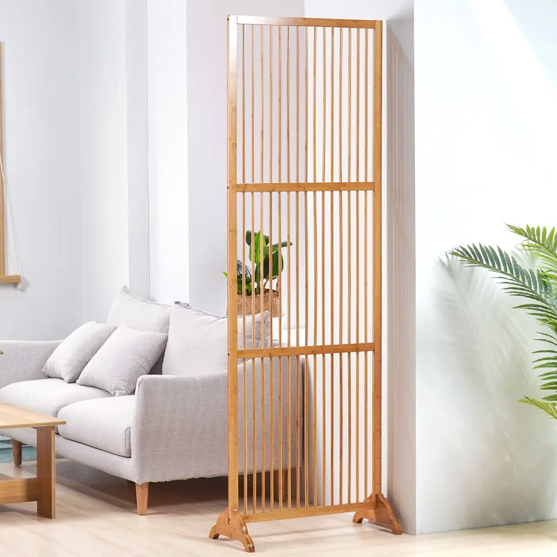 

Бамбуковый двор, новый китайский стиль, дверной входной экран, перегородка, занавеска, современное простое украшение для гостиной, вход, мобильный твердый wo