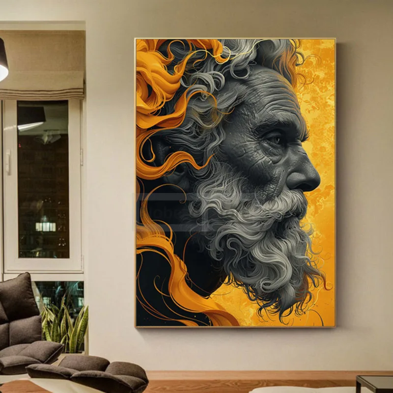 Greek Mythology Zeus Poster Greek Gods Ancient Roman Prints Canvas Painting Myths Legends Wall Art Pictures Home Room Decoration