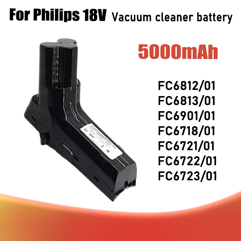 Литиевая батарея 18В, замена аккумулятора для пылесосов Philips FC6812/01 FC6813/01 FC6901/01 FC6718/01 FC6721/01 FC6722/01