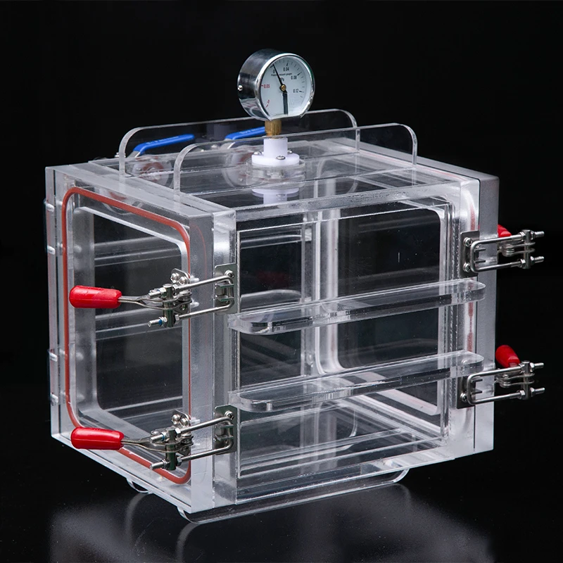 For Laboratory Small Glass Drying Box Industrial Defoaming Anaerobic Transparent Pressure Acrylic Vacuum Box